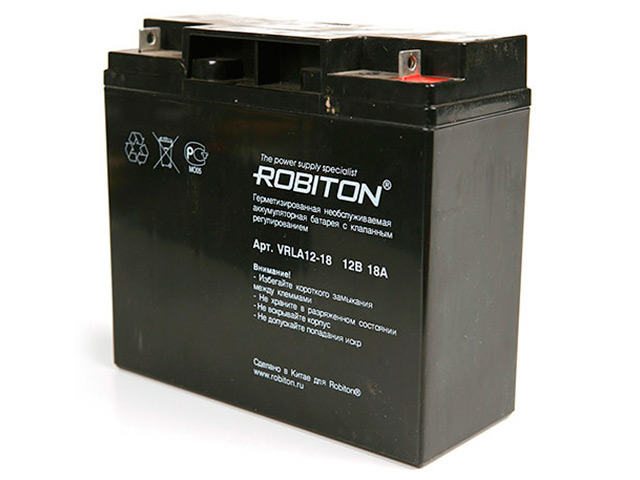 фото Аккумулятор robiton vrla12-18 18000mah 7636