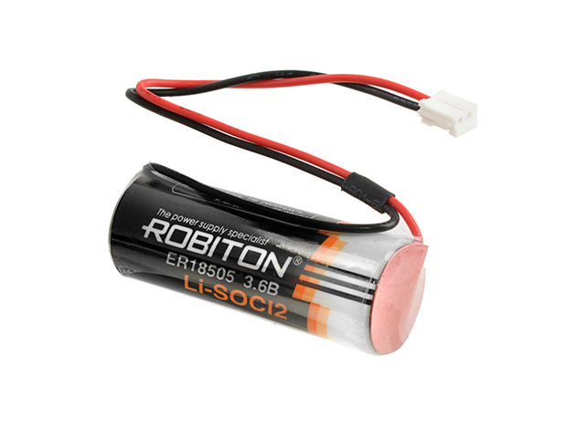 Батарейка ER18505 - Robiton ER18505-EHR2 PK1 (1 штука) 17434 батарейный отсек для ааа robiton bh1xaaa с проводами pk1