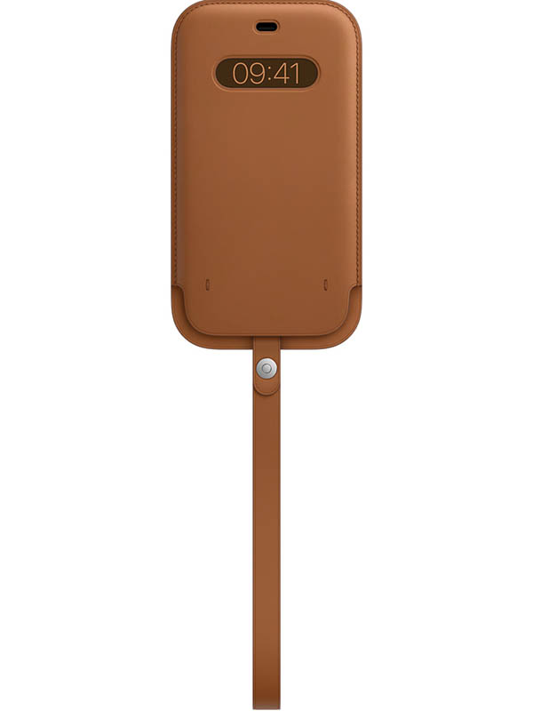 фото Чехол для apple iphone 12/12 pro max leather sleeve with magsafe saddle brown mhyg3ze/a