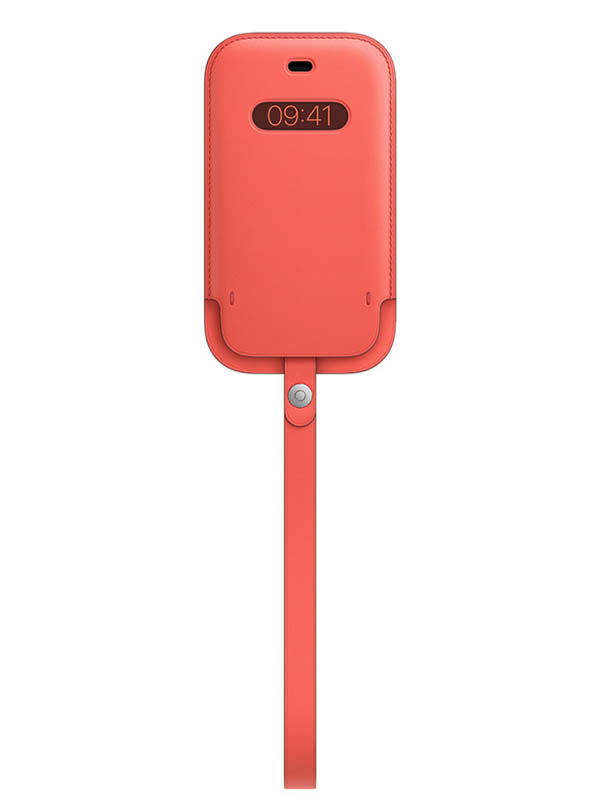 фото Чехол для apple iphone 12 mini leather sleeve with magsafe pink citrus mhmn3ze/a