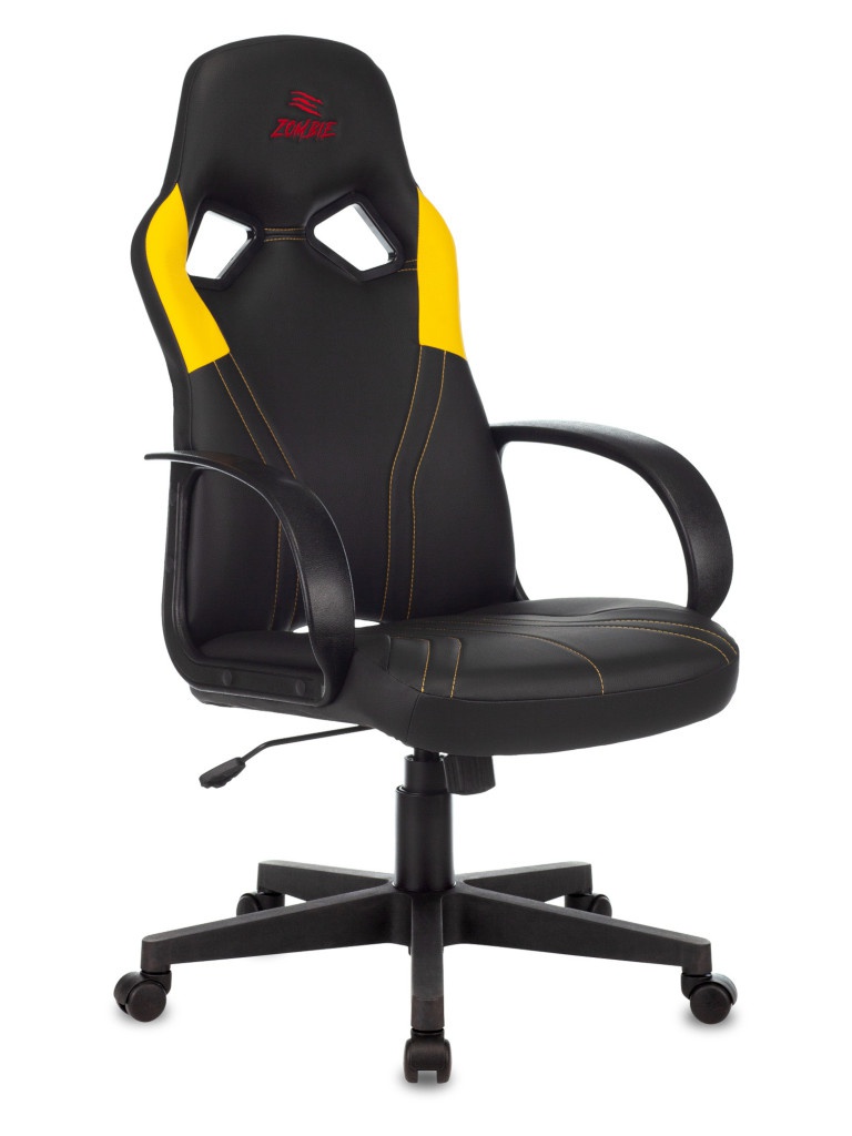 Компьютерное кресло Zombie Runner Yellow 1456781 компьютерное кресло zombie 8 black yellow