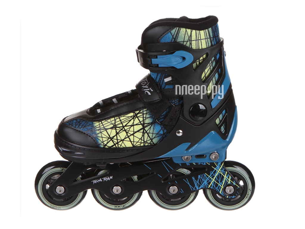 фото Коньки tech team toxic р.35-38 blue