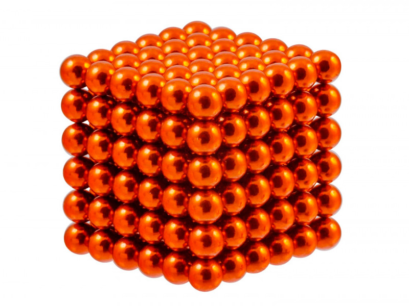 фото Магниты forceberg cube 5мм 216 элементов orange 9-4818048