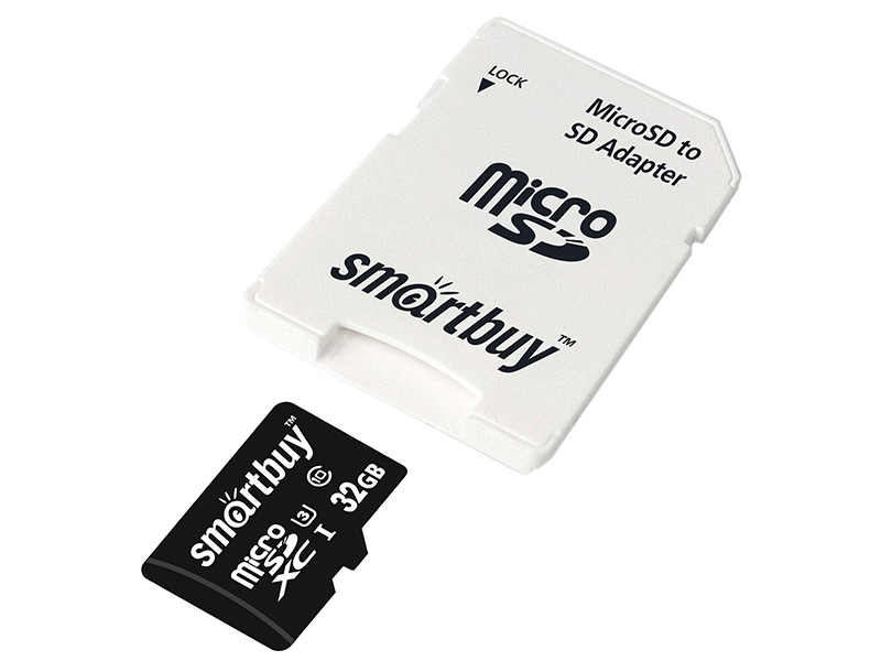 Карта памяти 32Gb - SmartBuy MicroSD Class 10 Pro UHS-I U3 SB32GBSDCL10U3-01 с адаптером SD карта памяти 32gb smartbuy microsd class 10 pro uhs i u3 sb32gbsdcl10u3 01 с адаптером sd