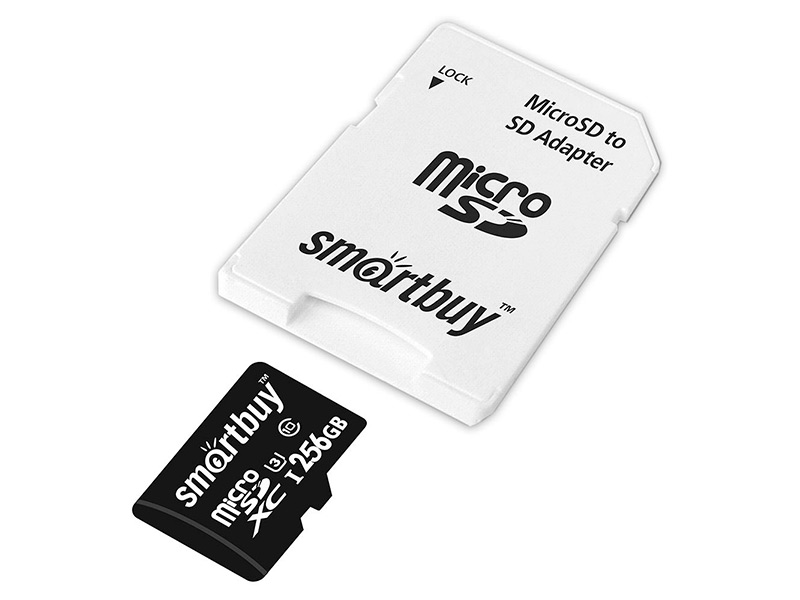 Карта памяти 256Gb - SmartBuy MicroSDXC Class 10 Pro UHS-I U3 SB256GBSDCL10U3-01 с адаптером SD qumo microsdxc qm256gmicsdxc10u3 256gb