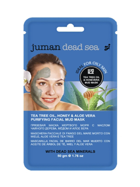 фото Грязевая маска juman с минералами мертвого моря, маслом чайного дерева, медом и алоэ вера 50гр 5783