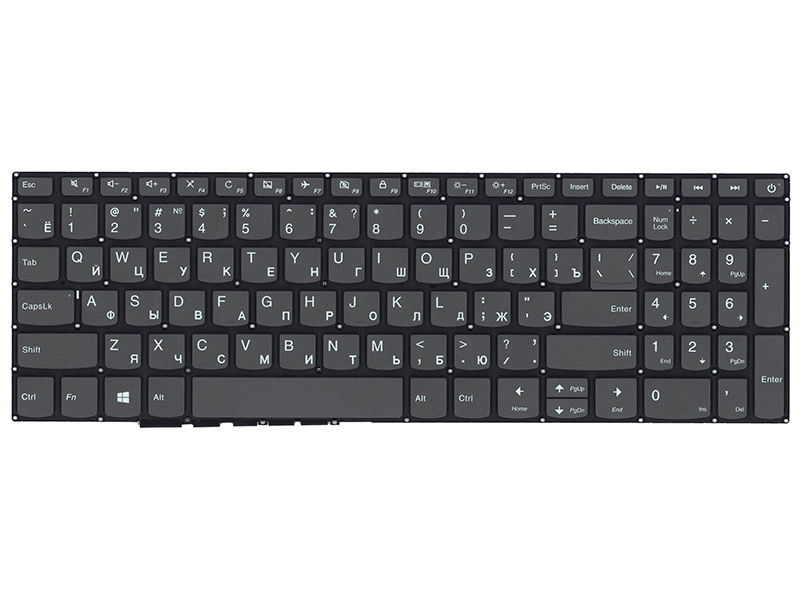 Клавиатура Vbparts для Lenovo IdeaPad 320-15ABR / 520-15IKB 058751 клавиатура для ноутбука lenovo ideapad 320 15abr 520 15ikb черная