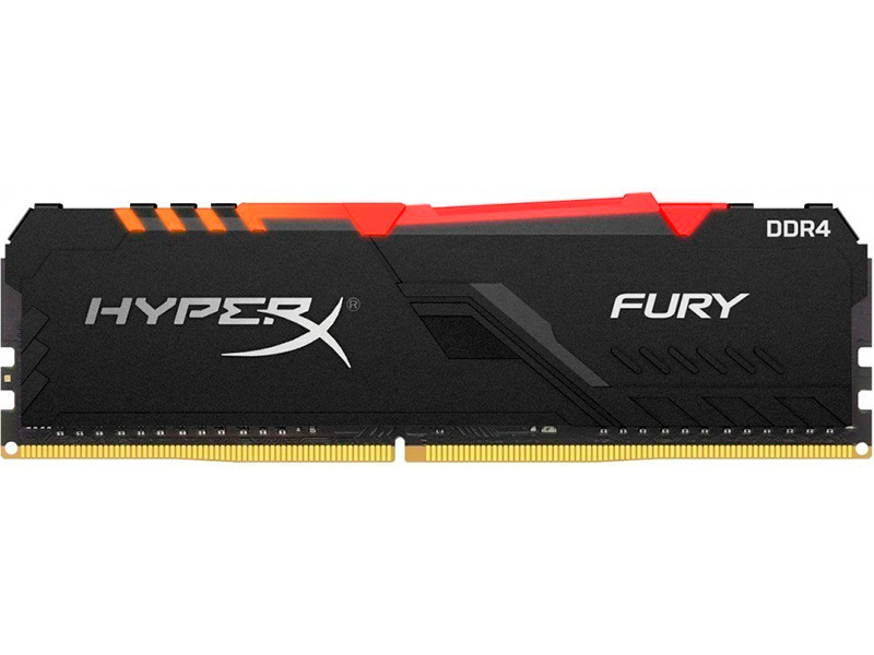 фото Модуль памяти hyperx fury rgb ddr4 dimm 3600mhz pc-28800 cl18 - 16gb hx436c18fb4a/16