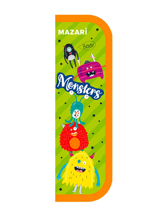 фото Пенал mazari monsters 190x65mm m-16101