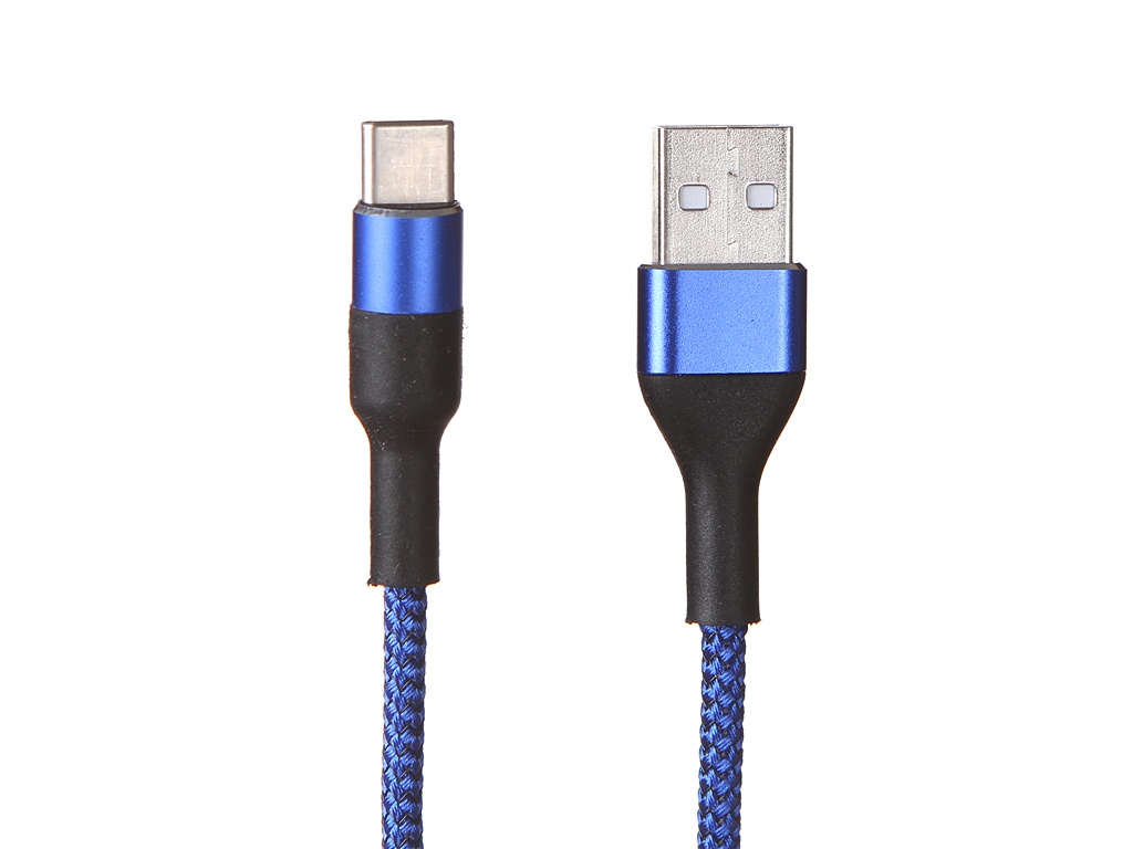 фото Аксессуар media gadget usb - type-c 2a 1.0m blue mgc023nbl