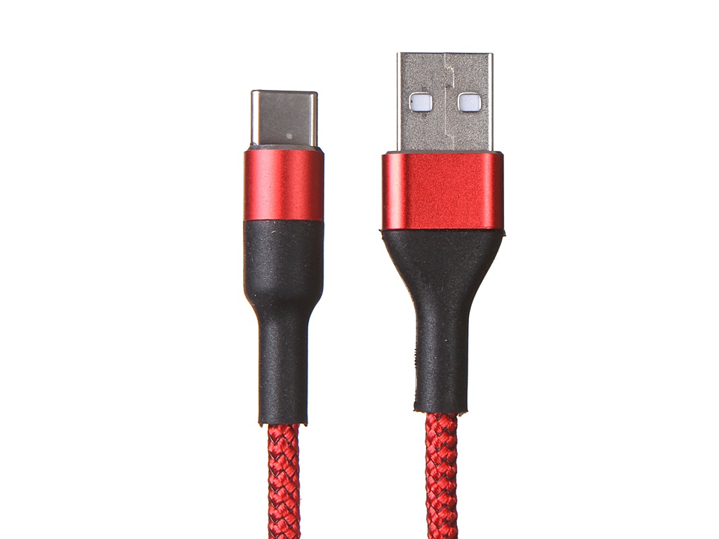 фото Аксессуар media gadget usb - type-c 2a 1.0m red mgc026nrd