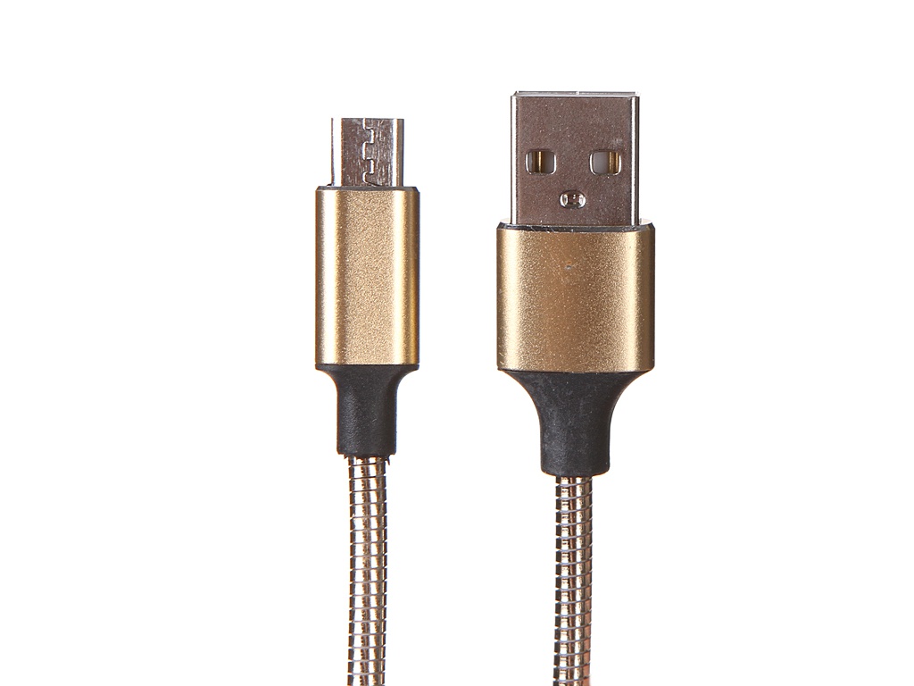 фото Аксессуар media gadget usb - microusb 2a 1.0m gold mgc039mgd