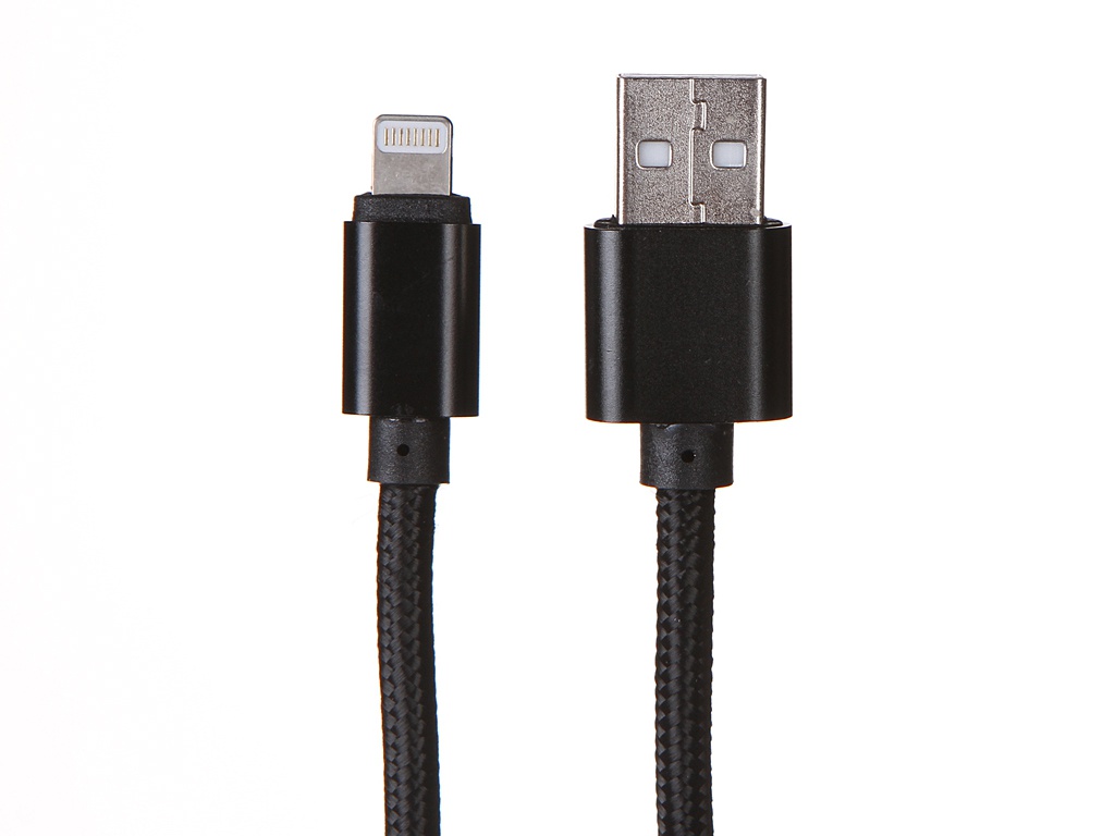 фото Аксессуар media gadget usb - lightning 2a 1.0m black mgc006tbk