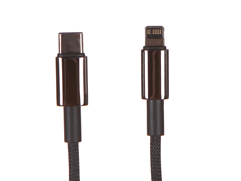Аксессуар Baseus Tungsten Gold Lightning - USB Type-C 2m Black CATLWJ-A01 аксессуар ergolux промо usb lightning 2а 1m black elx cdc03p c02