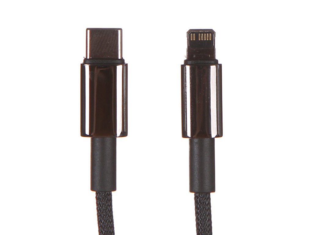 Аксессуар Baseus Tungsten Gold Lightning - USB Type-C 1m Black CATLWJ-01 кабель ugreen usb c to lightning cable m m abs shell 1m us171 black 60751