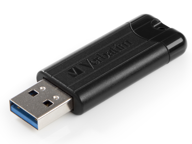 Zakazat.ru: USB Flash Drive 128Gb - Verbatim Pin Stripe Black 49319