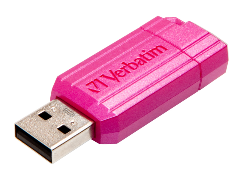 Zakazat.ru: USB Flash Drive 16Gb - Verbatim Pin Stripe Hot Pink 49067