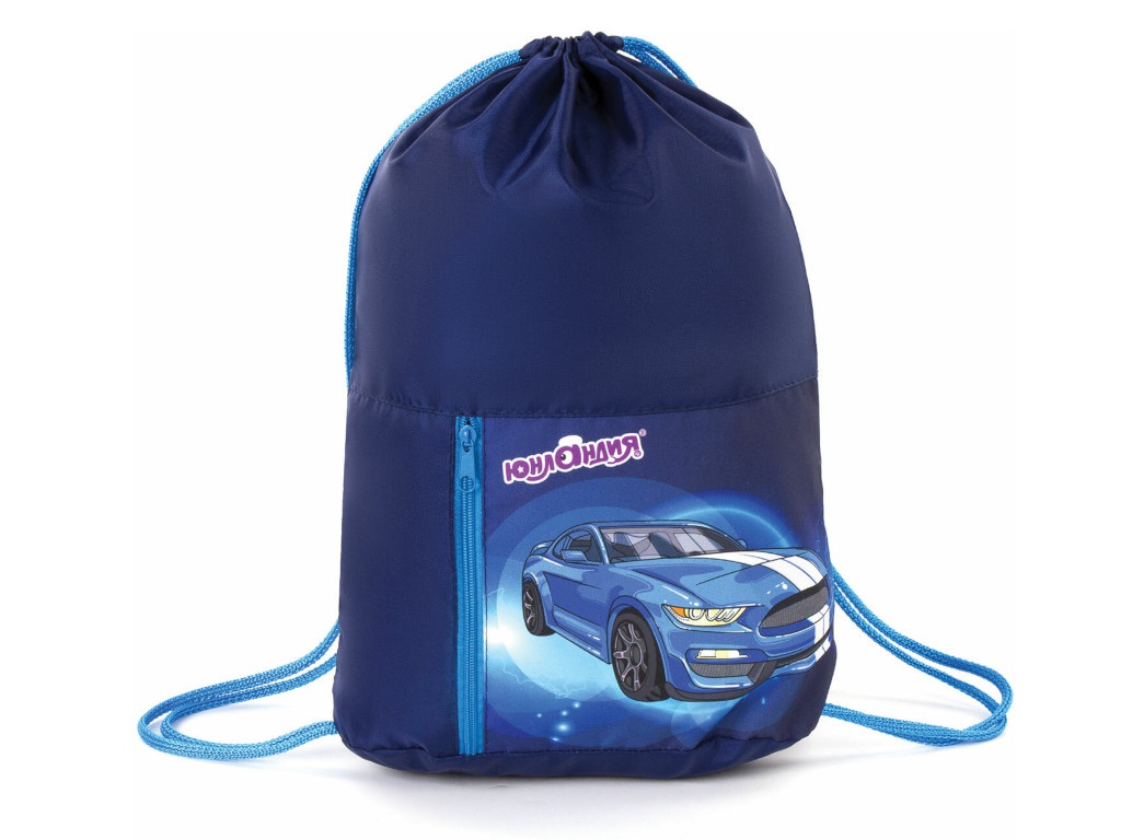 

Мешок для обуви Юнландия Blue Car 270407, 270407