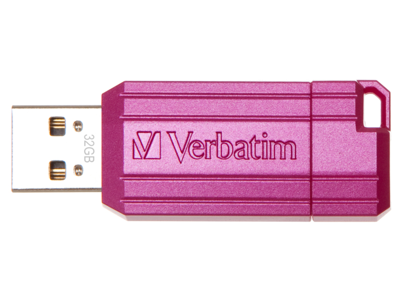 Zakazat.ru: USB Flash Drive 32Gb - Verbatim Pin Stripe Hot Pink 49056