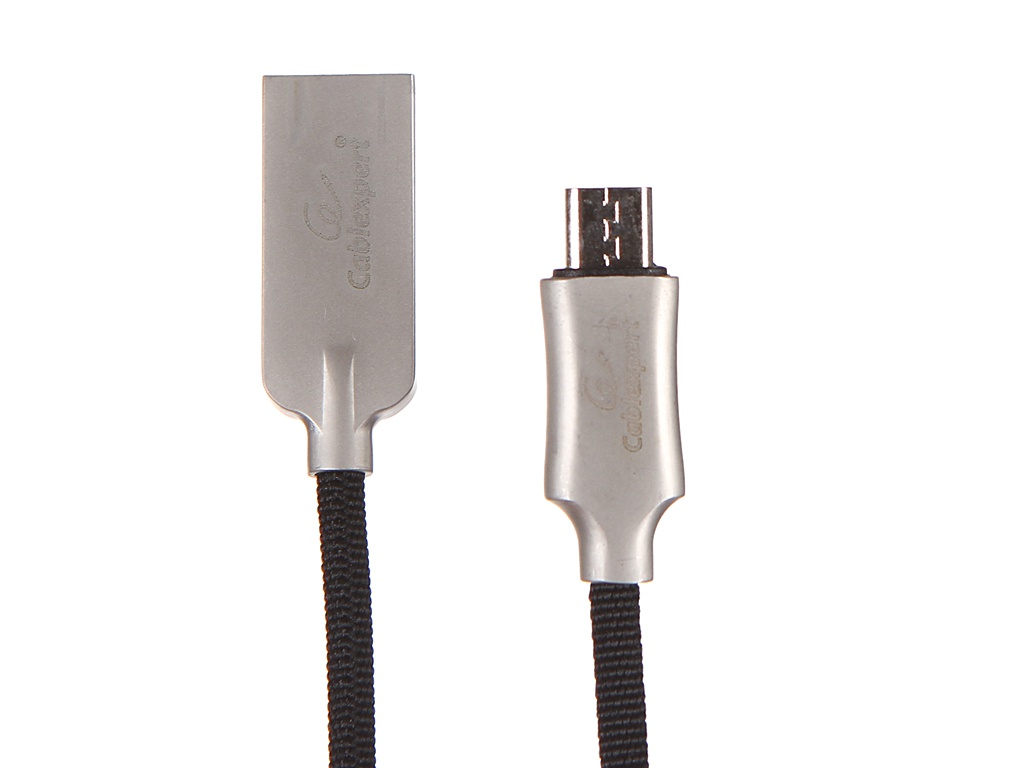 цена Аксессуар Gembird Cablexpert Platinum USB 2.0 AM/microB 50cm Black CC-P-mUSB02Bk-0.5M