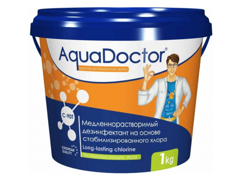 фото Медленнорастворимый хлор aquadoctor 1kg aq23752