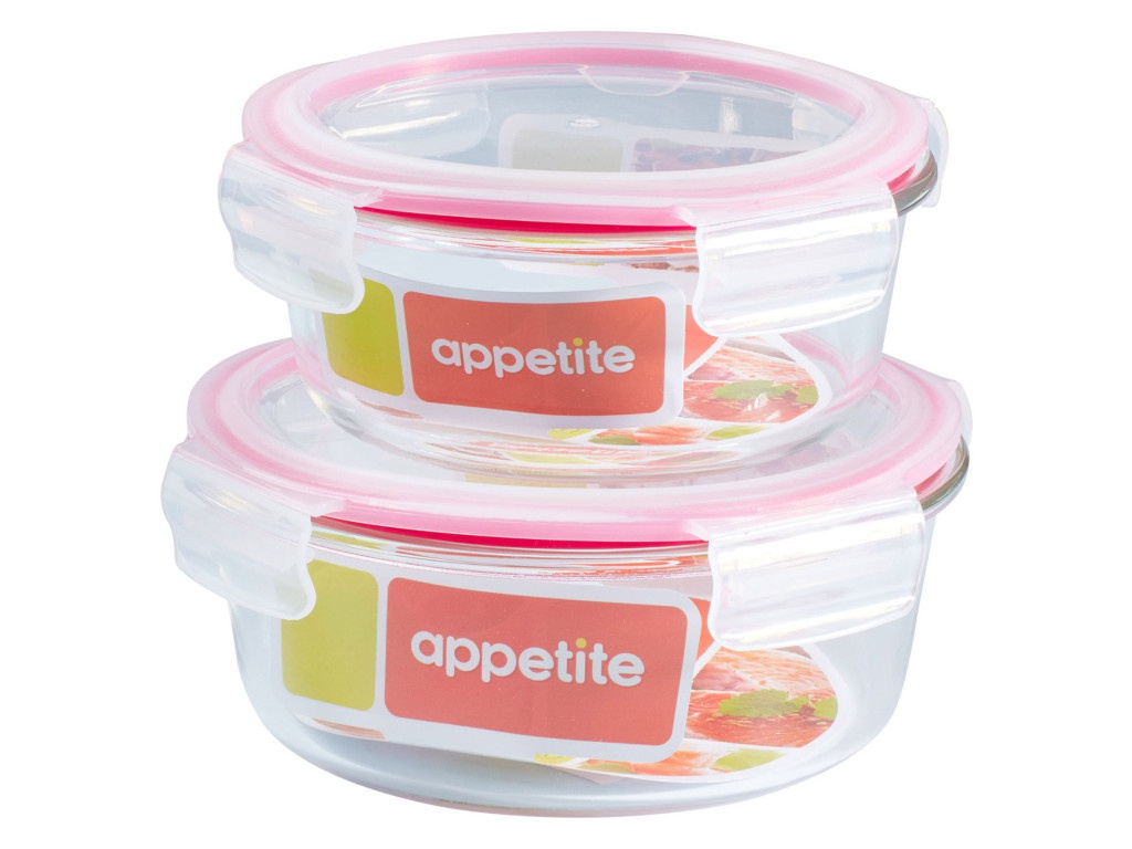 фото Набор контейнеров appetite pink slcf