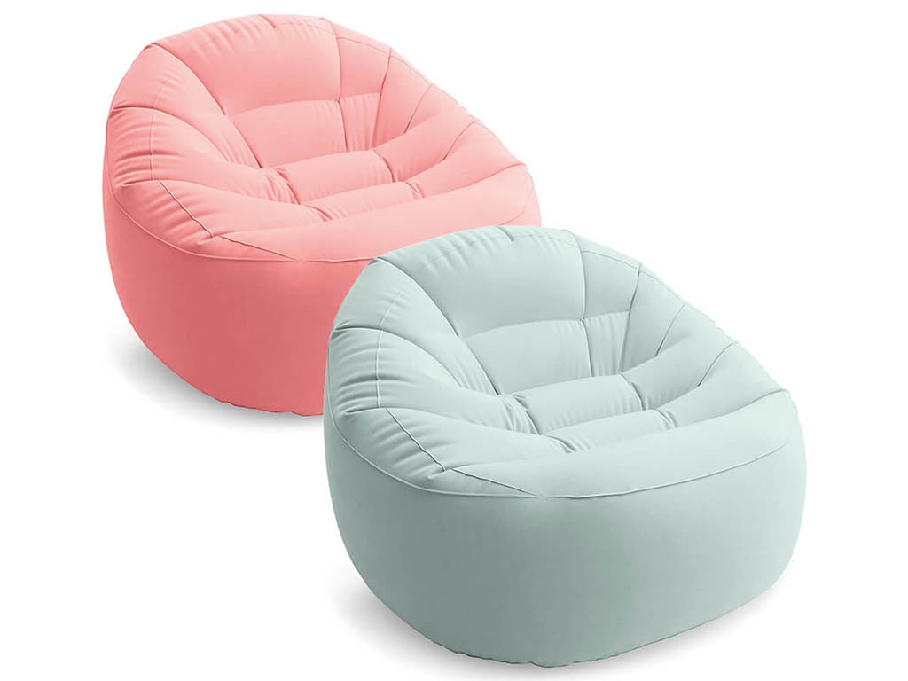 фото Надувное кресло intex beanless bag 2 цвета 112х104х74cm 68590