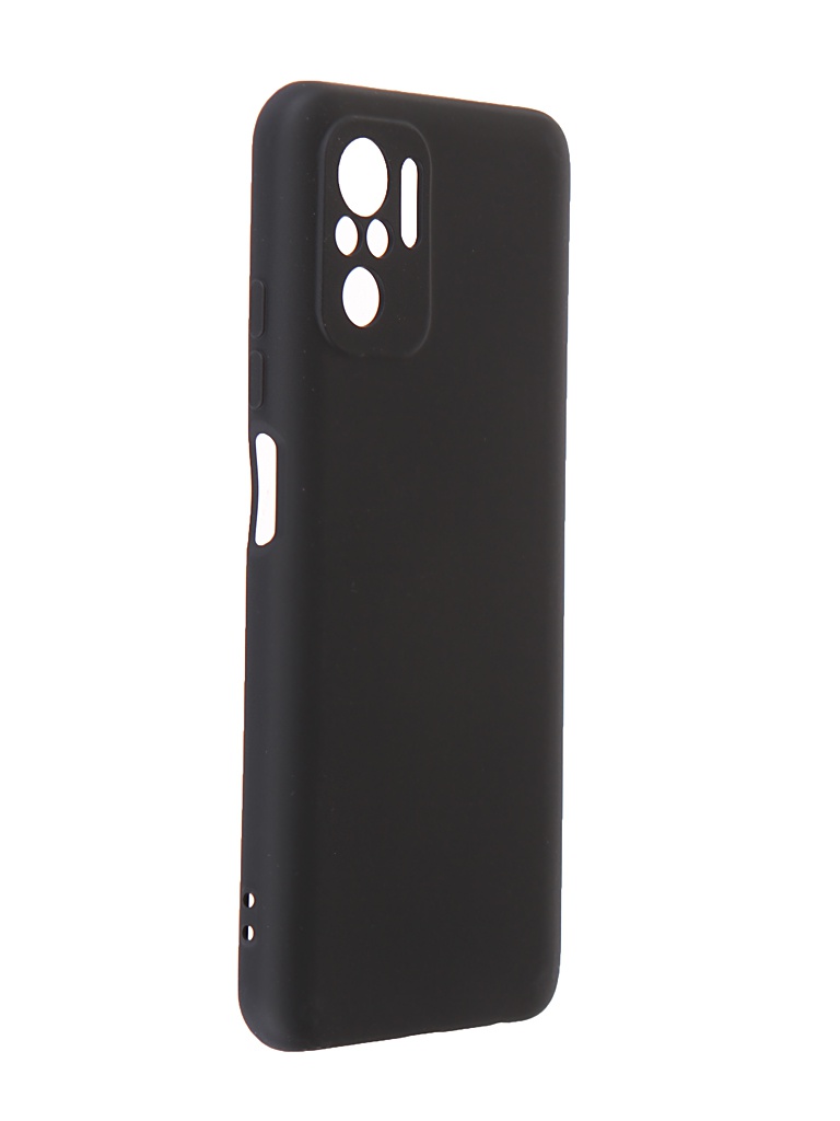 Чехол DF для Xiaomi Redmi Note 10 / 10S с микрофиброй Black xiOriginal-19