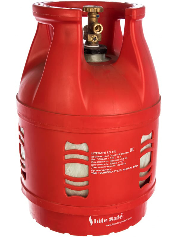 фото Баллон для сжиженного газа litesafe 14l 6kg ls 14l