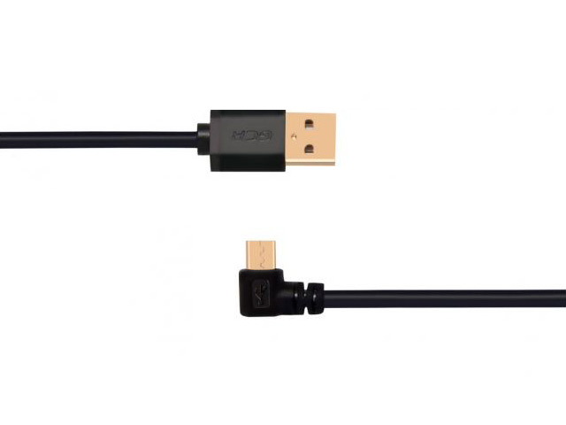 Аксессуар GCR USB 2.0 AM/microB 5pin 50cm Black GCR-UA8AMCB6-BB2S-0.5m