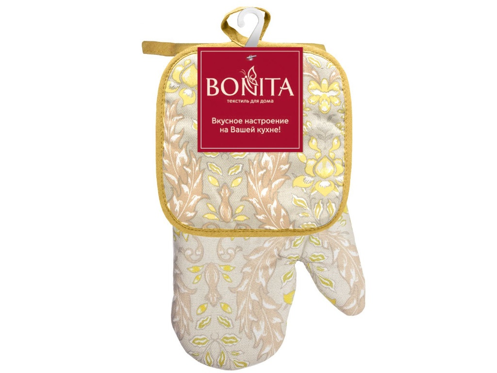фото Кухонный набор bonita арабеска: рукавица, прихватка 11010820106