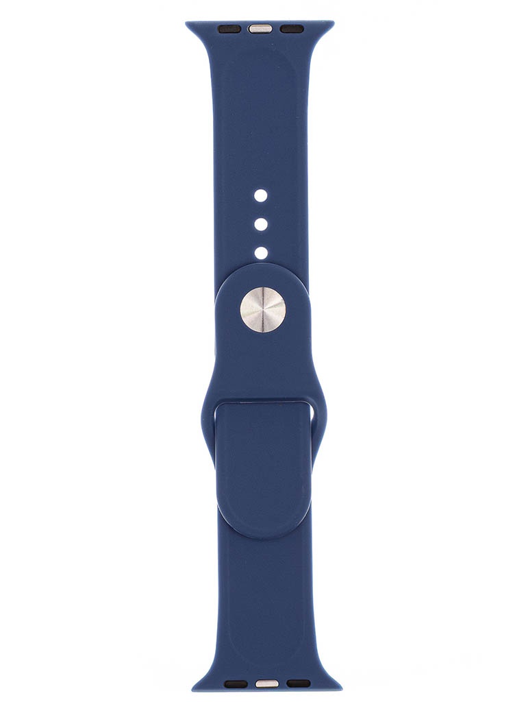 фото Аксессуар ремешок evolution для apple watch 42/44mm sport silicone navy blue aw44-s01