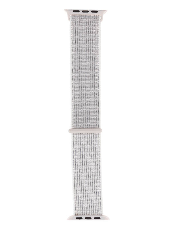 фото Аксессуар ремешок evolution для apple watch 38/40mm sport loop aw40-sl01 reflective white 36812