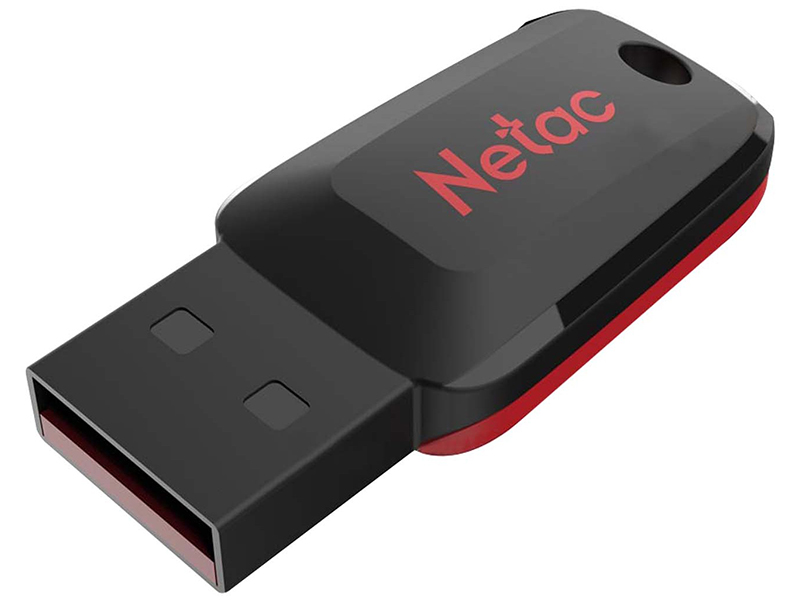 USB Flash Drive Netac U197 16 ГБ, черный/красный usb flash netac ua31 usb 2 0 32gb