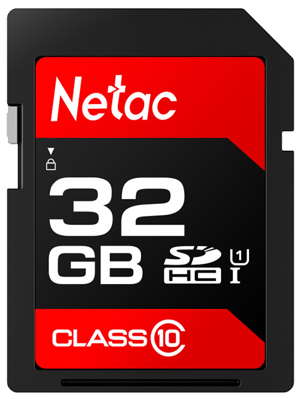 Карта памяти 32Gb - Netac SDHC P600 UHS-I Class 10 U1 NT02P600STN-032G-R карта памяти 64gb netac sdhc p600 nt02p600stn 064g r