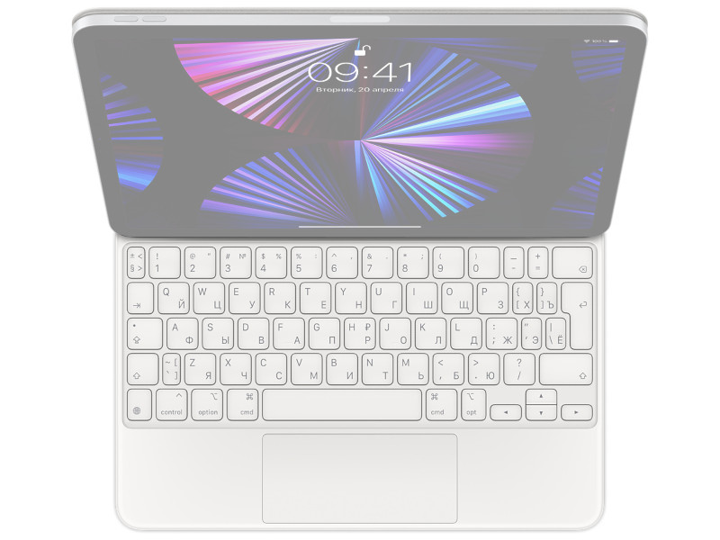 фото Клавиатура для apple ipad pro 11 (3rd gen.) / ipad air (4th gen.) magic keyboard white mjqj3rs/a