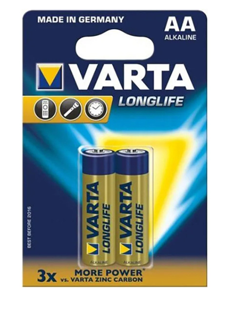 Батарейка AA - Varta Longlife 4106 LR6 (2 штуки) VR LR6/2BL LL