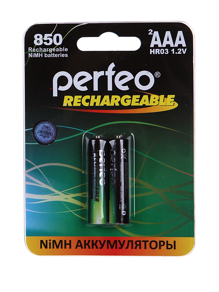 цена Аккумулятор AAA - Perfeo 850mAh (2 штуки) PF AAA850/2BL PL