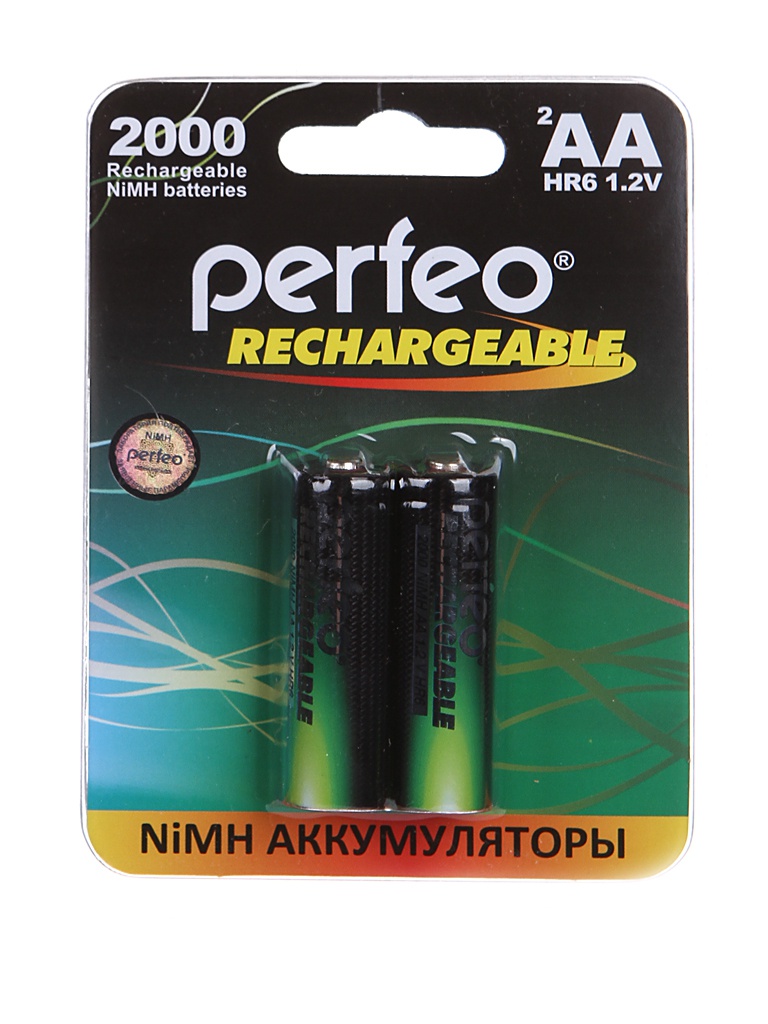Аккумулятор AA - Perfeo 2000mAh (2 штуки) PF AA2000/2BL PL аккумулятор aaa perfeo 550mah 2 штуки pf aaa550 2bl pl