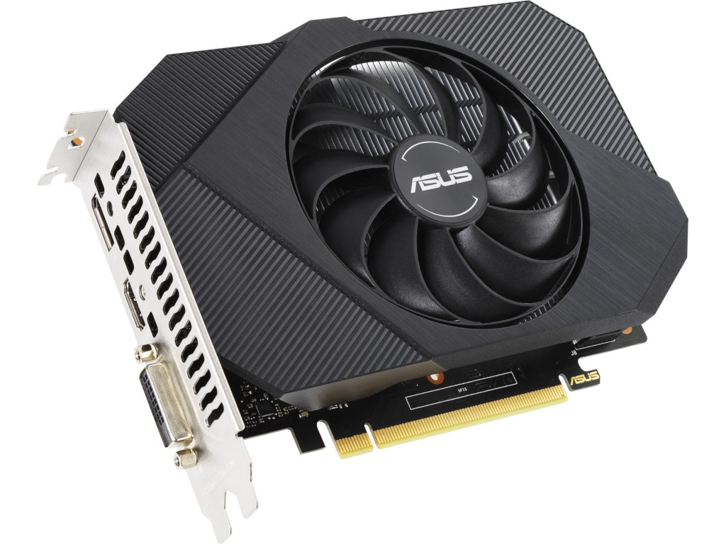 

Видеокарта ASUS GeForce GTX 1650 Phoenix OC 1605Mhz PCI-E 4096Mb 12000Mhz 128 bit DP HDMI PH-GTX1650-O4GD6, GeForce GTX 1650 Phoenix OC