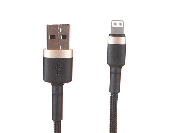 Аксессуар Baseus Cafule Cable USB - Lightning 2A 3m Gold-Black CALKLF-RV1 кабель зарядки apple lightning 3m baseus cafule cable 2a черный золотой calklf rv1