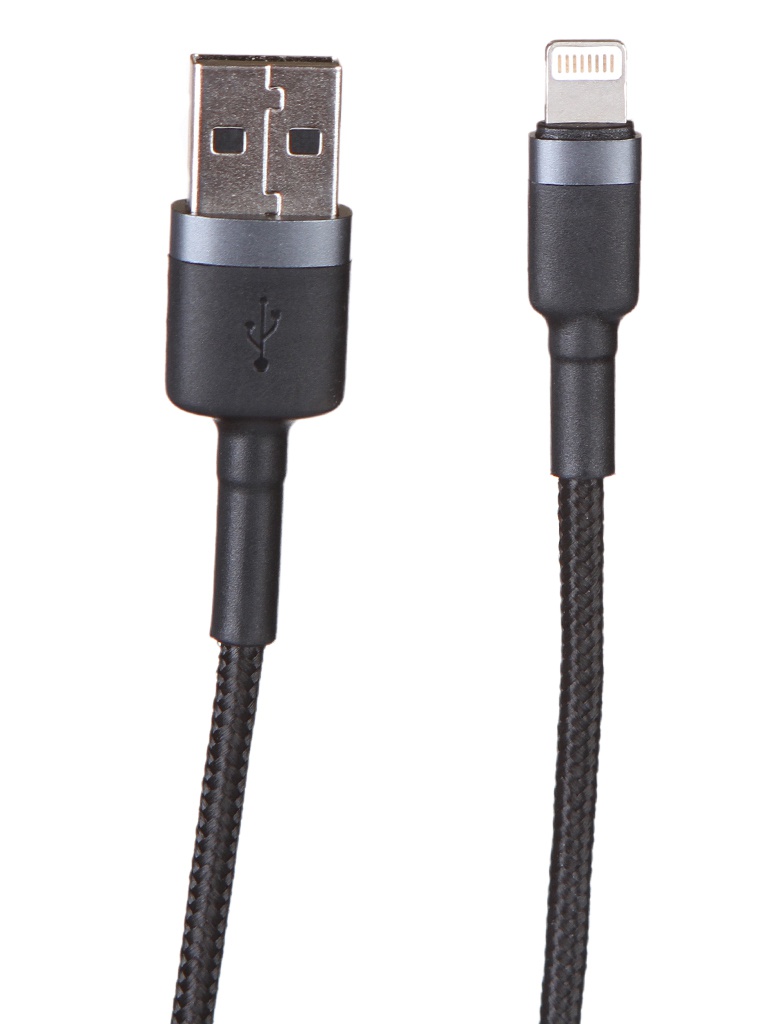 

Аксессуар Baseus Cafule Cable USB - Lightning 2A 3m Grey-Black CALKLF-RG1, CALKLF-RG1