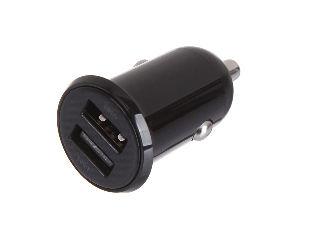 фото Зарядное устройство baseus grain pro car charger dual usb 4.8a black ccallp-01