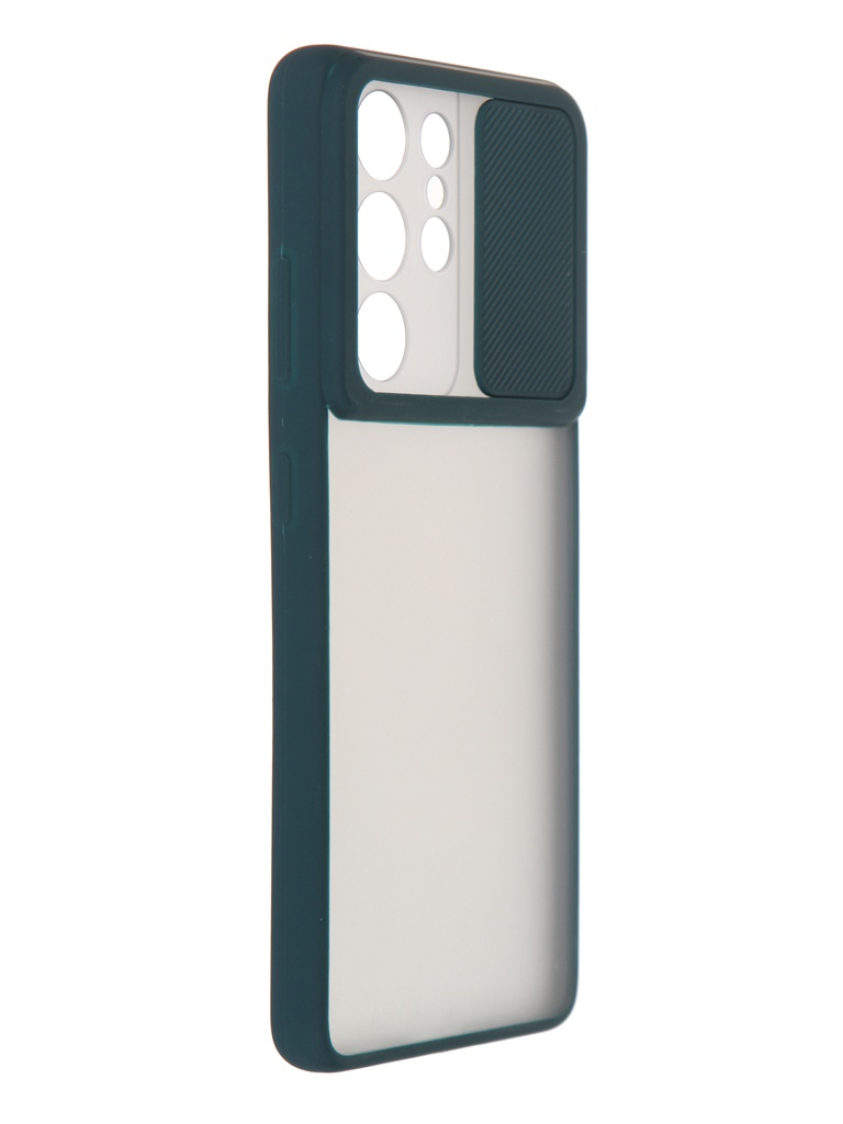 

Чехол LuxCase для Samsung Galaxy S21 Ultra TPU+PC 2mm Dark Green 63193, Samsung Galaxy S21 Ultra