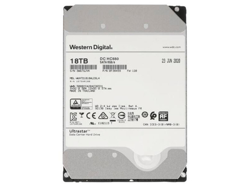 

Жесткий диск Western Digital Ultrastar 18Tb 0F38459 / 0F38467, 0F38459