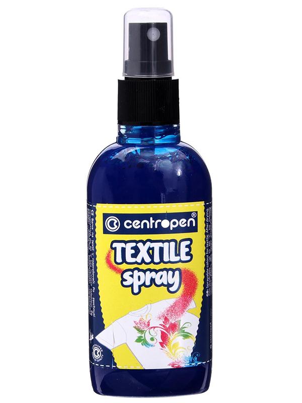 фото Краска-спрей для ткани и одежды centropen textile spray 110ml blue 91139 0006