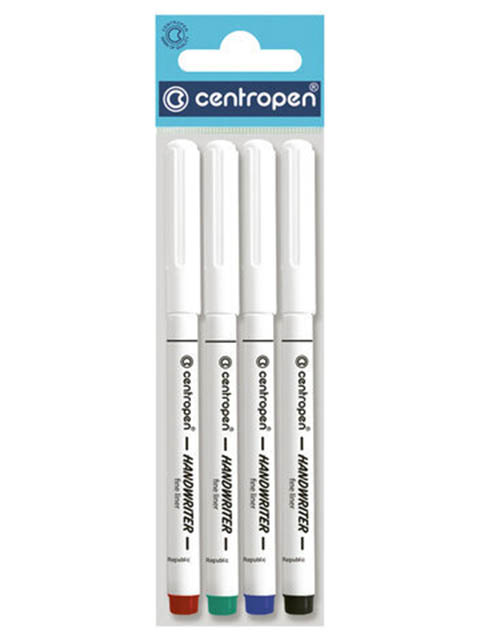 

Ручки капиллярные Centropen Handwriter 0.5mm 4 цвета 2 2551 0403, 2 2551 0403