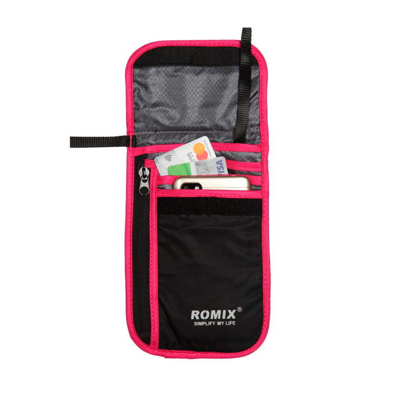 фото Сумка-кошелёк romix rh70 pink-black 30422