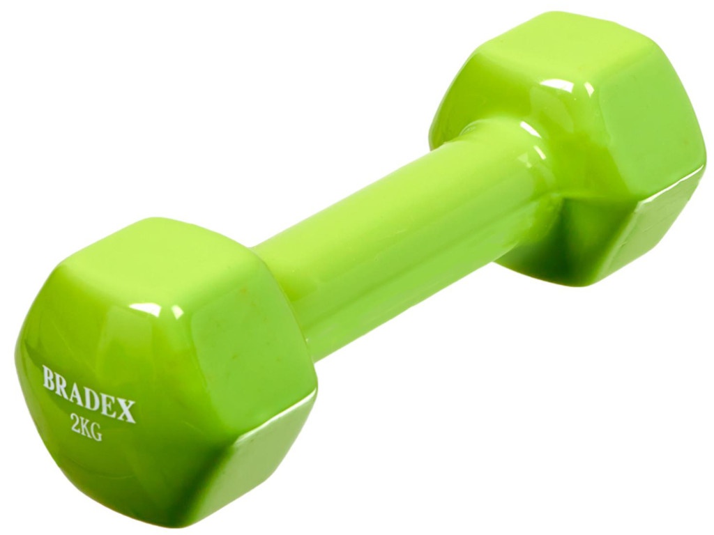 

Гантель Bradex 2kg Lime Green SF 0535, SF 0535