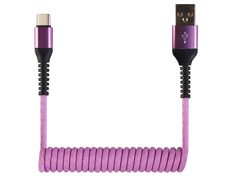 фото Аксессуар wiiix usb-type c 1.2m purple cb940-utc-12pe